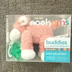 Nook Pink and White Paci-Plushie Buddies
